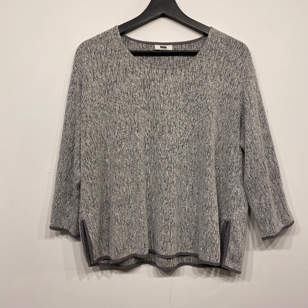 J.Jill Grey‎ Boxy Half Sleeve Shirt Size XS